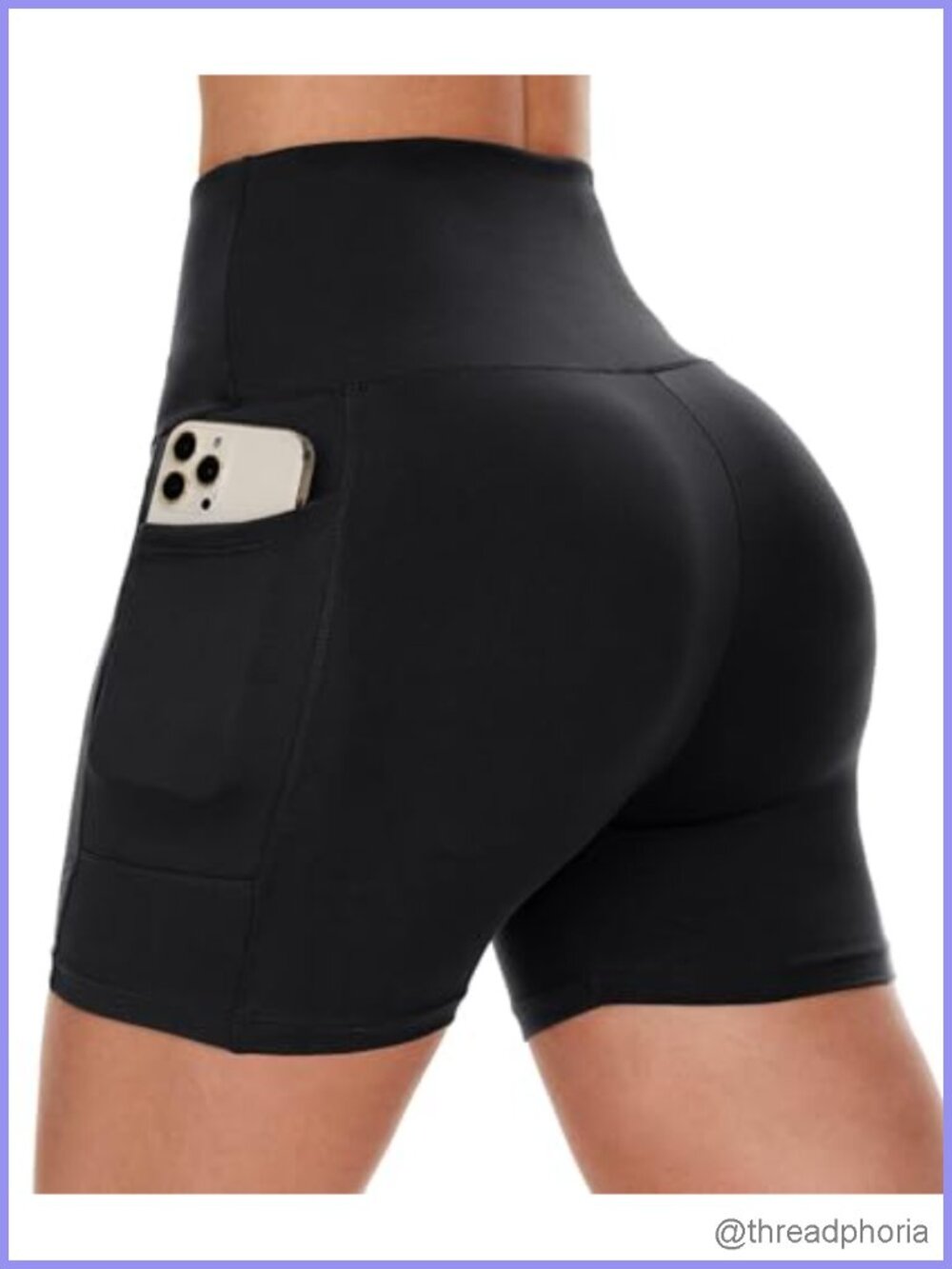 High Waist Biker Shorts with Pockets 4-Way Stretch Yoga Workout